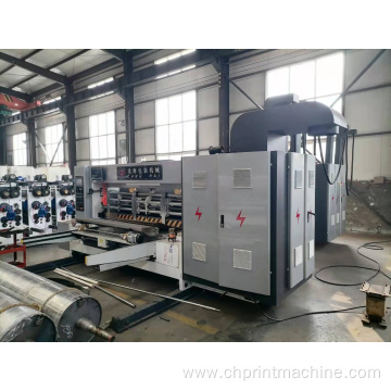 4 color flexo printing slotting die cutting machine